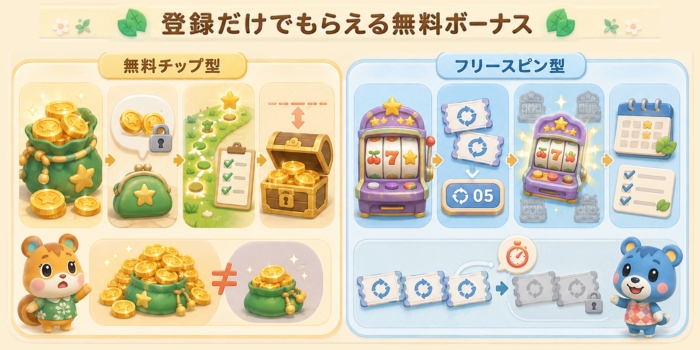 入金不要ボーナス 種類