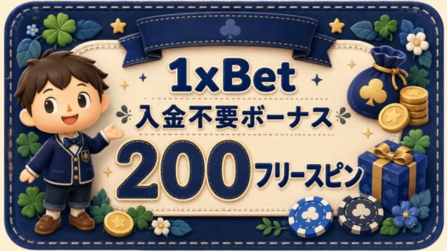 入金不要ボーナス1xbet